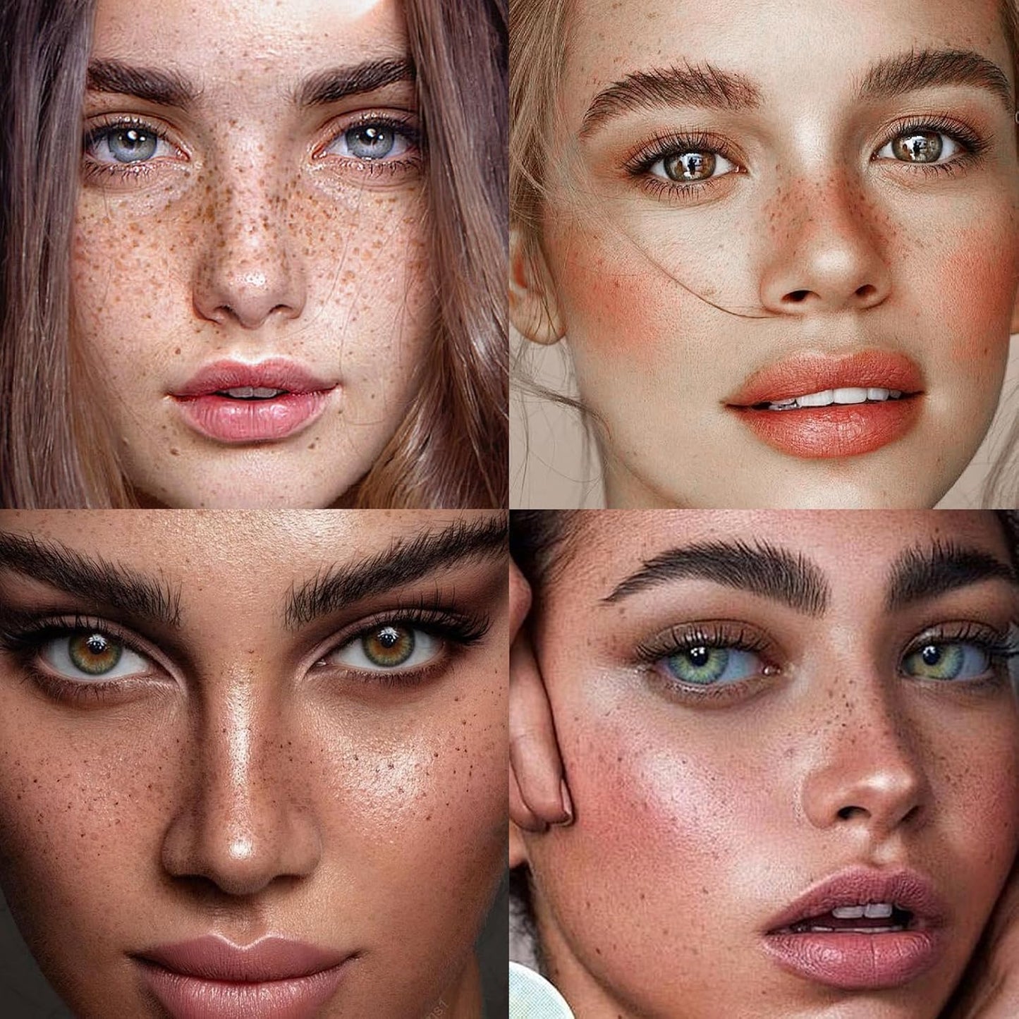 Silicone Freckle Stamp, Magic Freckle Stamp Waterproof Faux Freckles Applicator, Portable for Natural Freckles Makeup Tool ๏ผPurple๏ผ
